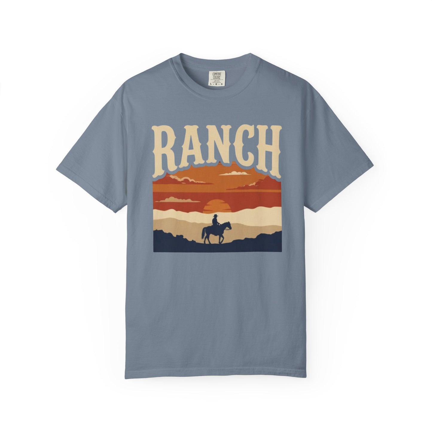 Men's retro sunset Ranch Tee - Ranch