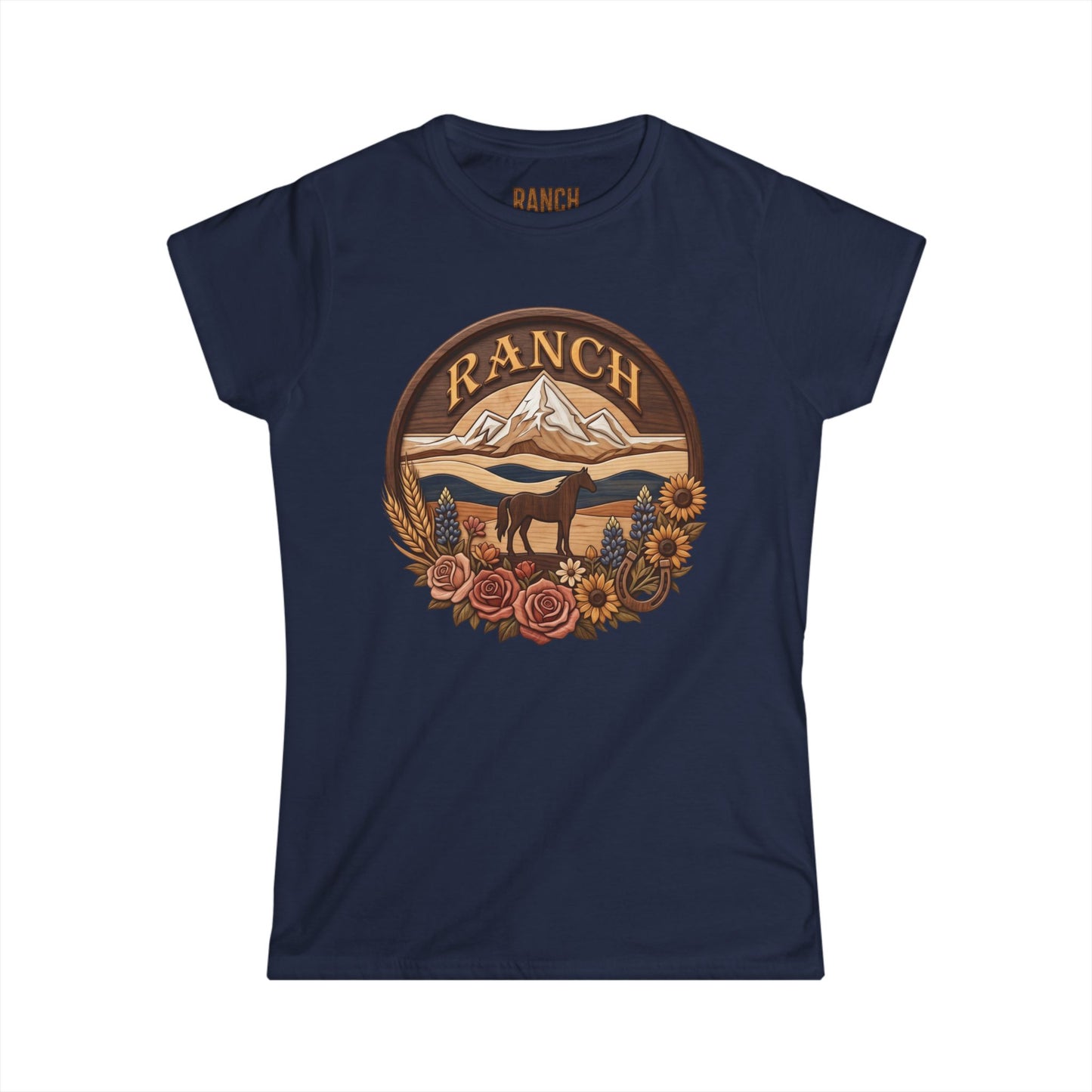 Women's mountain flowers Ranch Tee - Ranch