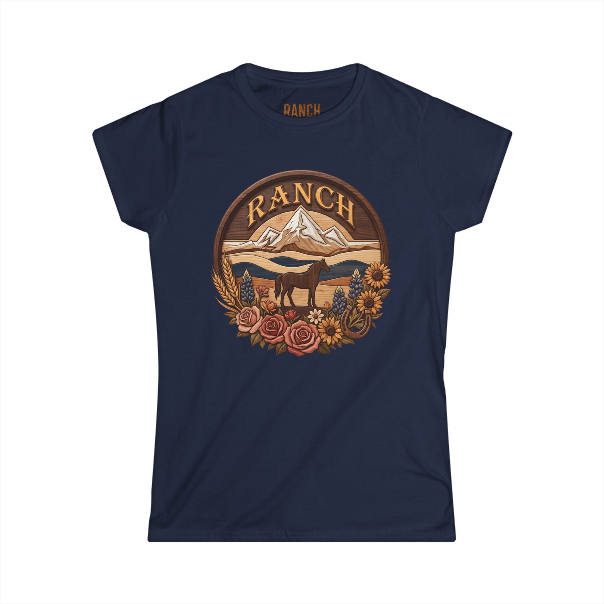 Women's mountain flowers Ranch Tee - Ranch