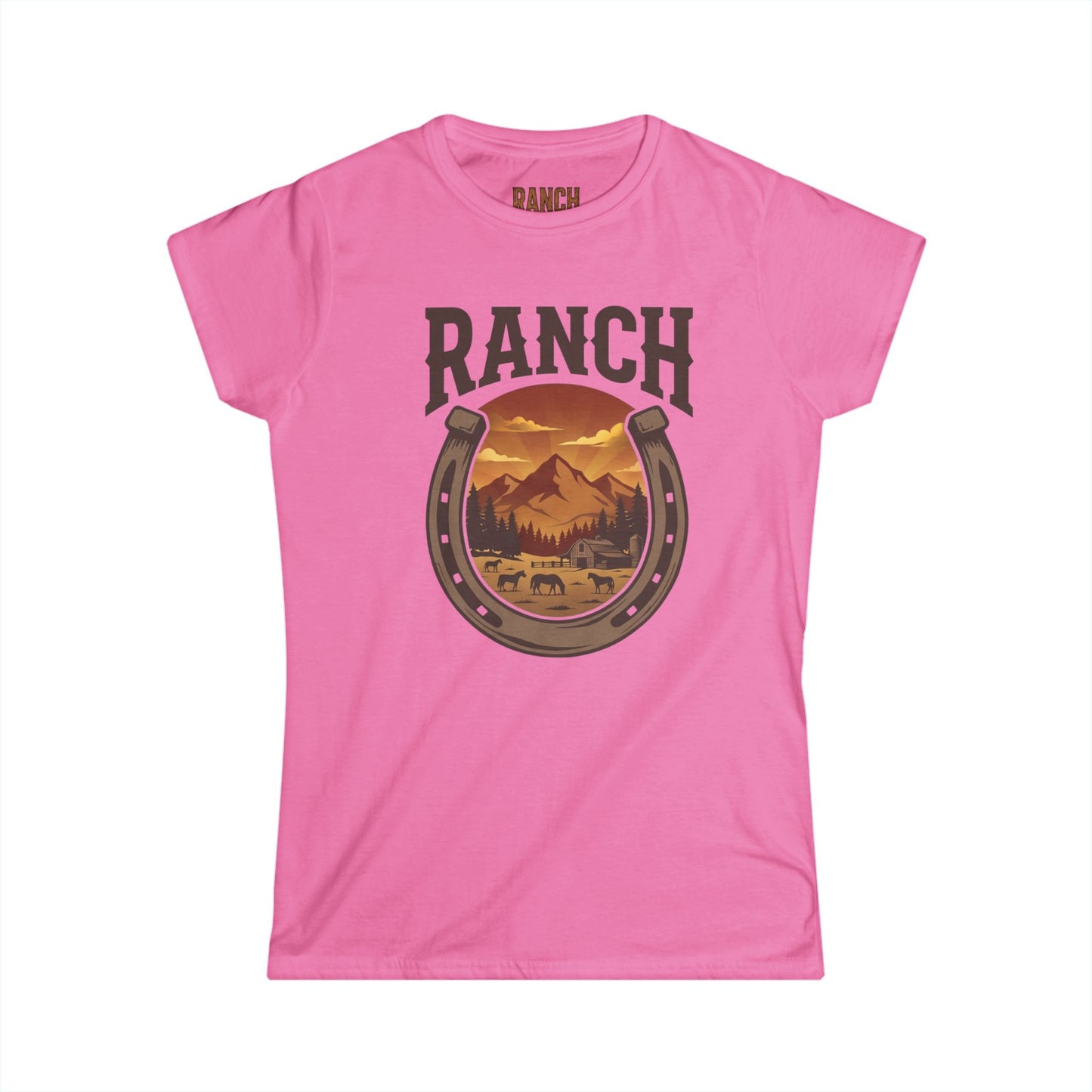 Women's horseshoe Ranch Tee - Ranch