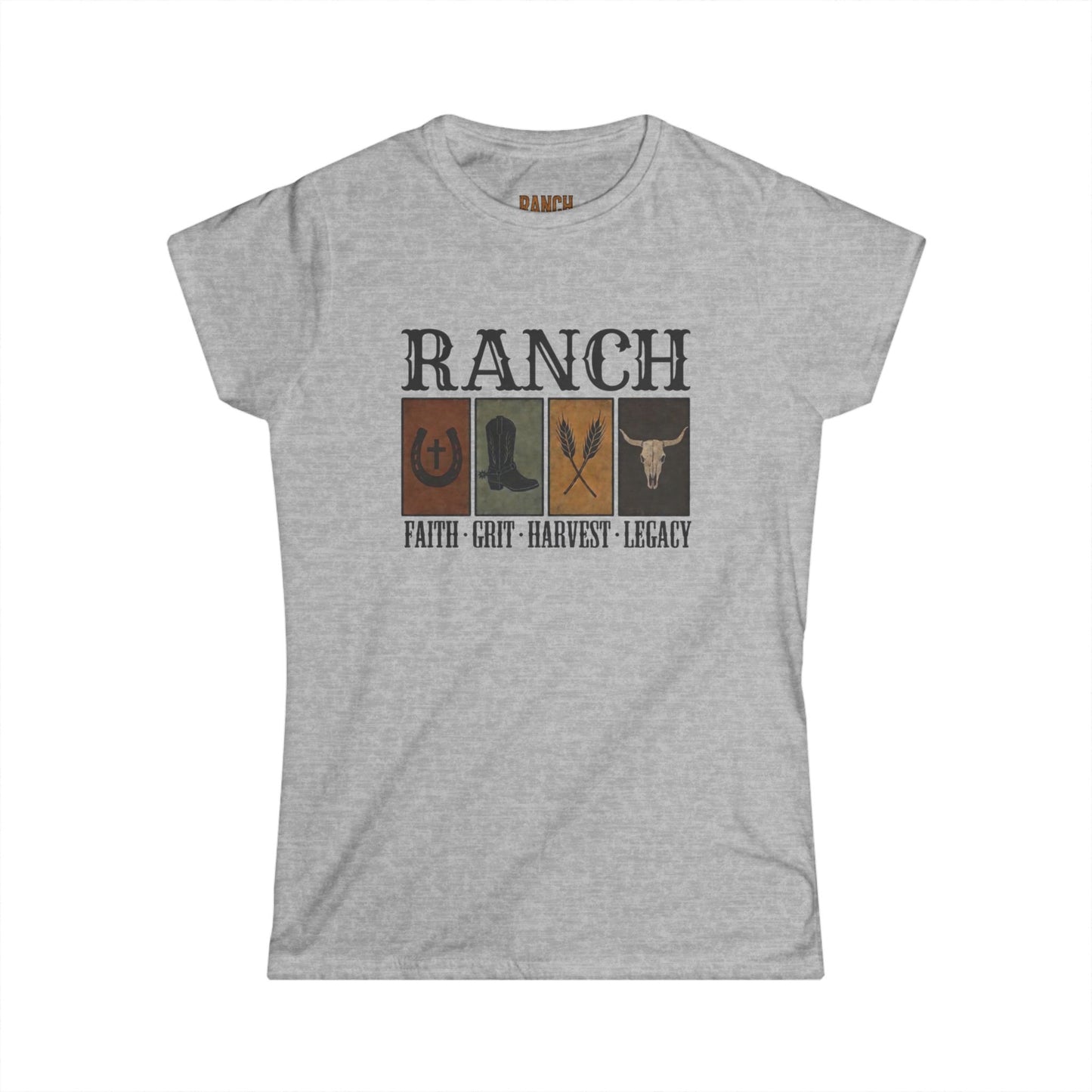 Women's Faith.Grit.Harvest.Legacy Ranch Tee - Ranch