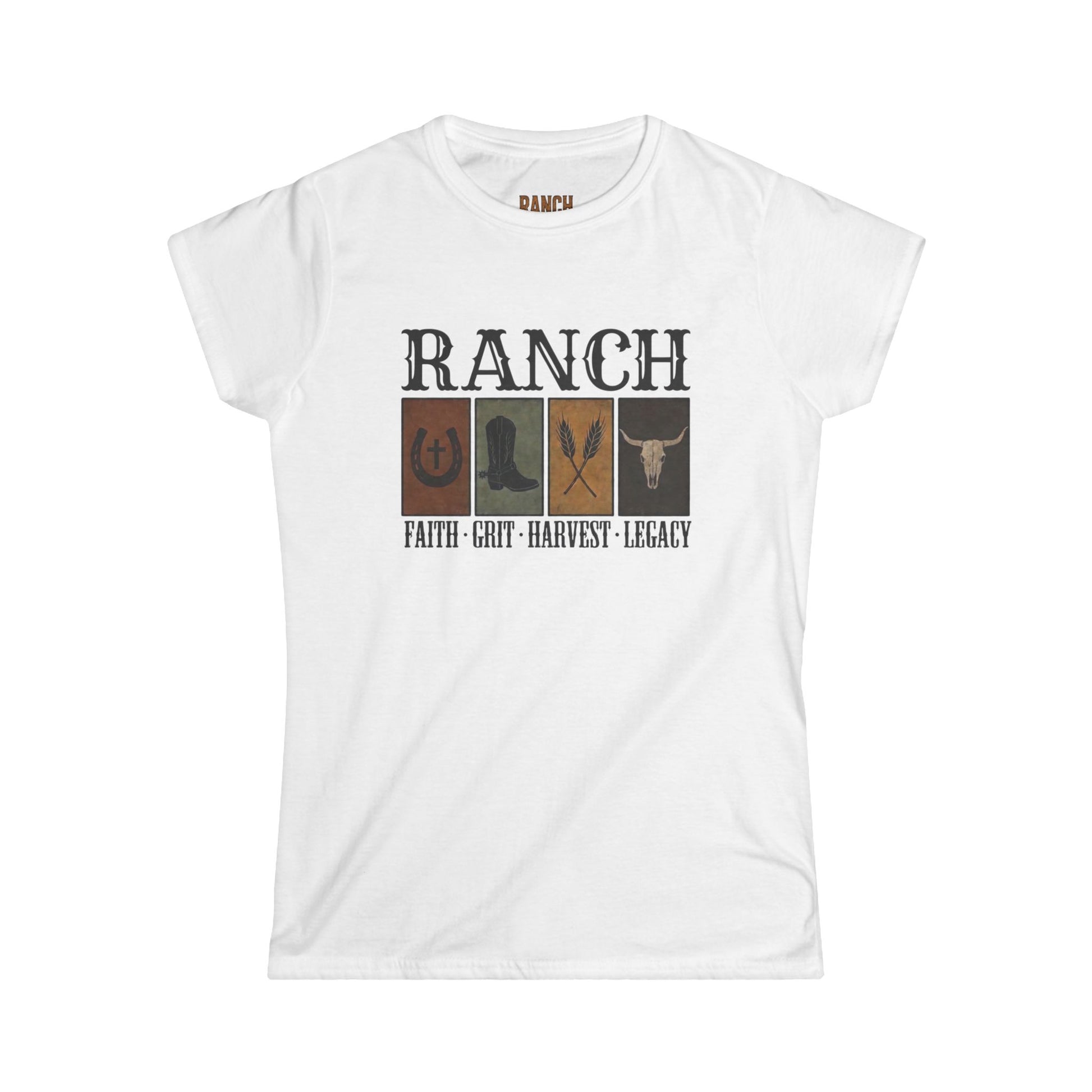 Women's Faith.Grit.Harvest.Legacy Ranch Tee - Ranch
