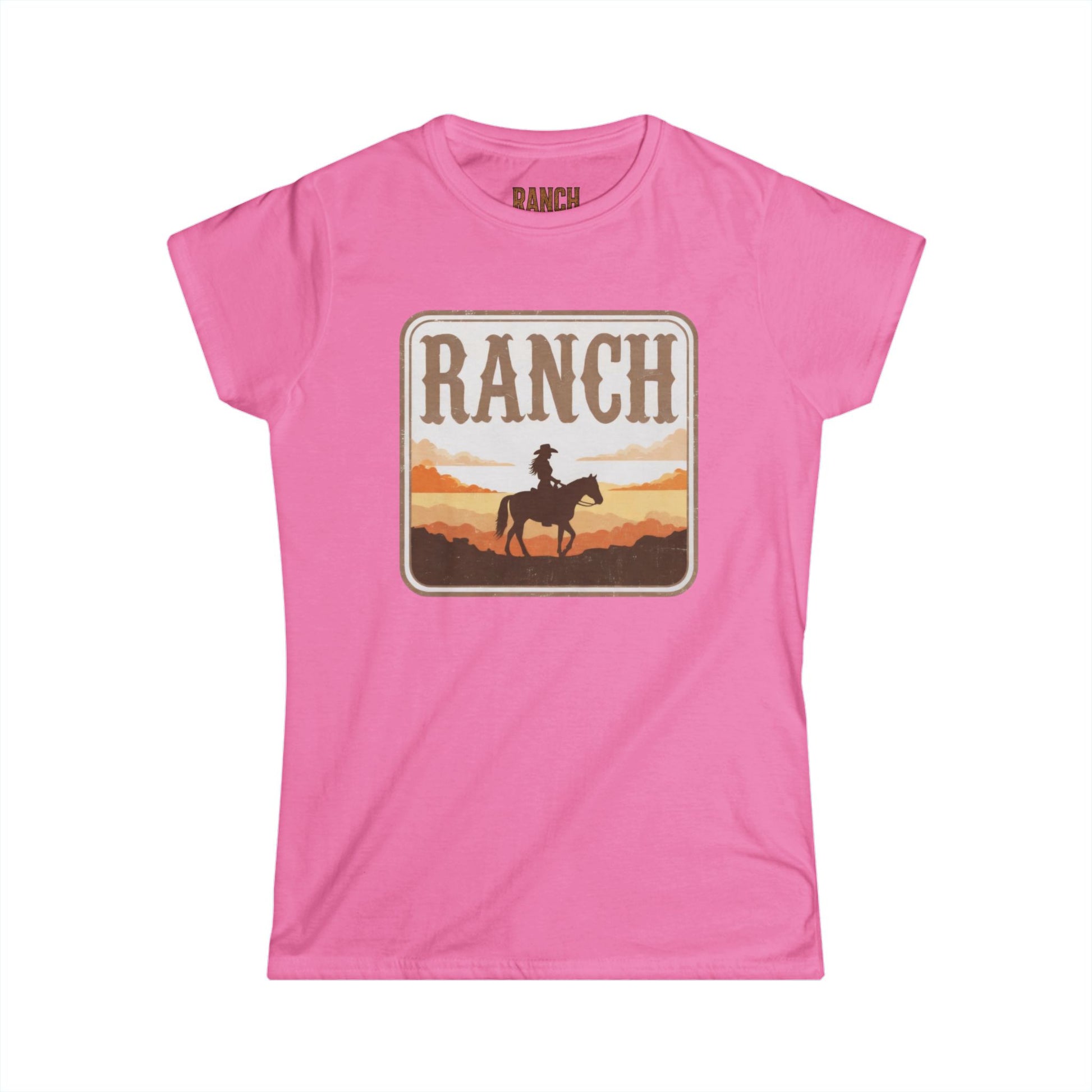 Women's cowgirl and horse Ranch Tee - Ranch