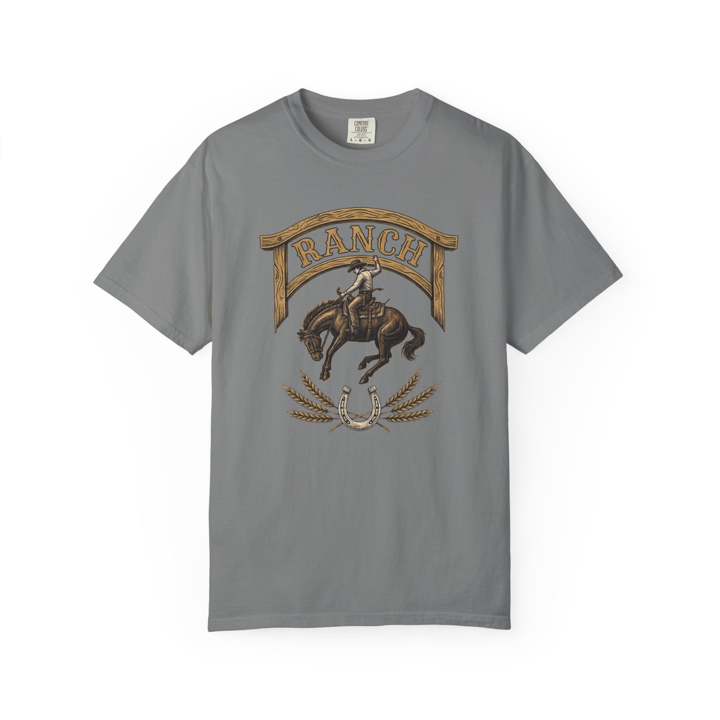 Men's cowboy broc rider Ranch Tee - Ranch