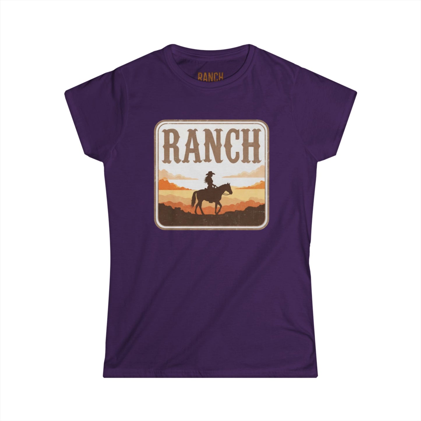 Women's cowgirl and horse Ranch Tee - Ranch