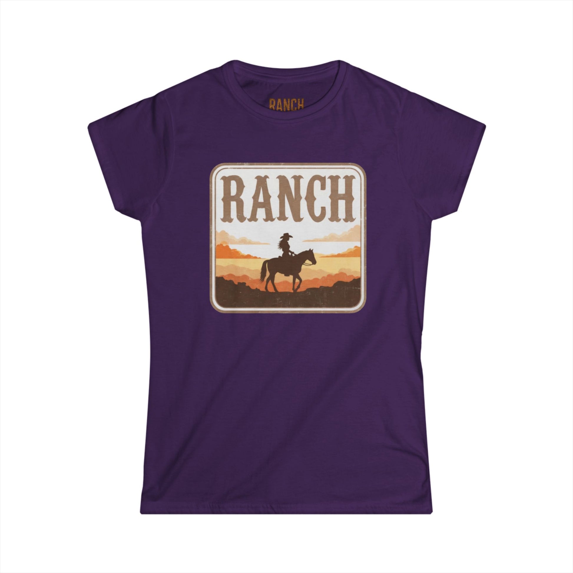 Women's cowgirl and horse Ranch Tee - Ranch