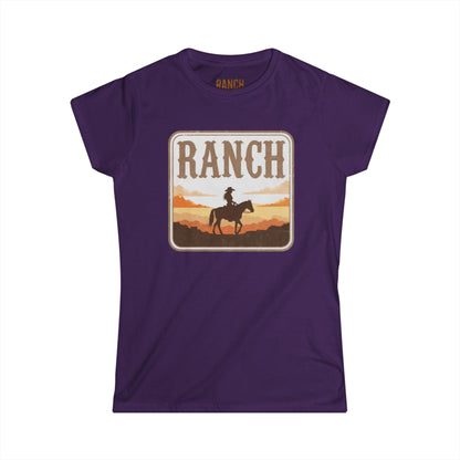 Women's cowgirl and horse Ranch Tee - Ranch