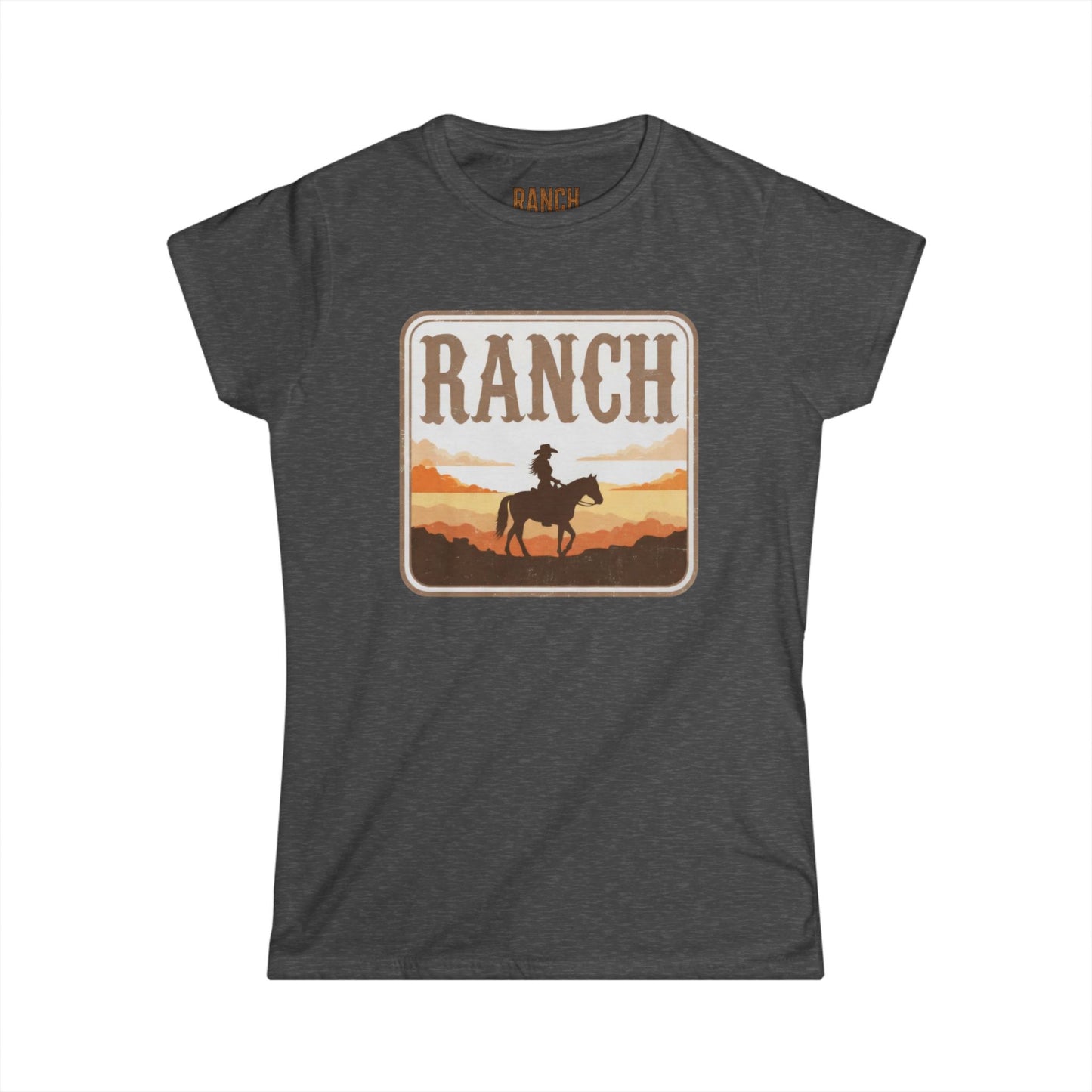 Women's cowgirl and horse Ranch Tee - Ranch