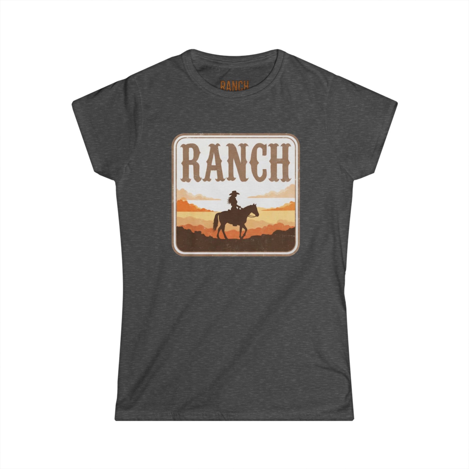 Women's cowgirl and horse Ranch Tee - Ranch