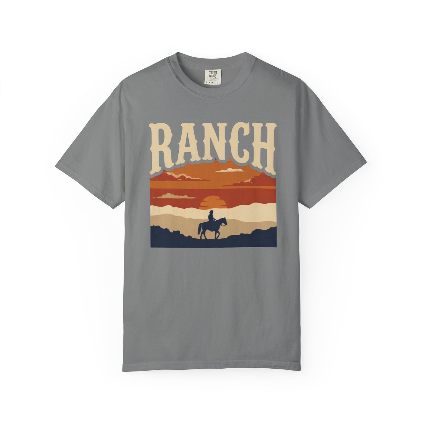Men's retro sunset Ranch Tee - Ranch