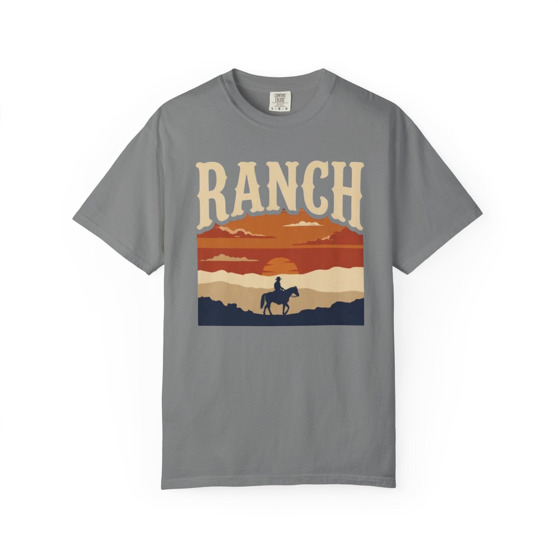 Men's retro sunset Ranch Tee - Ranch