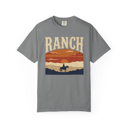 Men's retro sunset Ranch Tee - Ranch