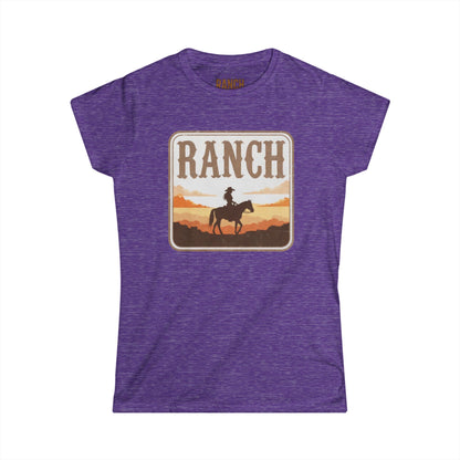 Women's cowgirl and horse Ranch Tee - Ranch
