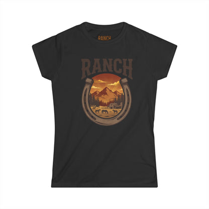 Women's horseshoe Ranch Tee - Ranch