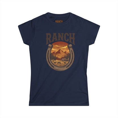 Women's horseshoe Ranch Tee - Ranch