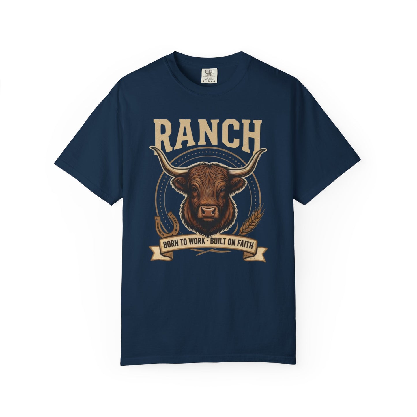 Men's longhorn bull Ranch Tee - Ranch