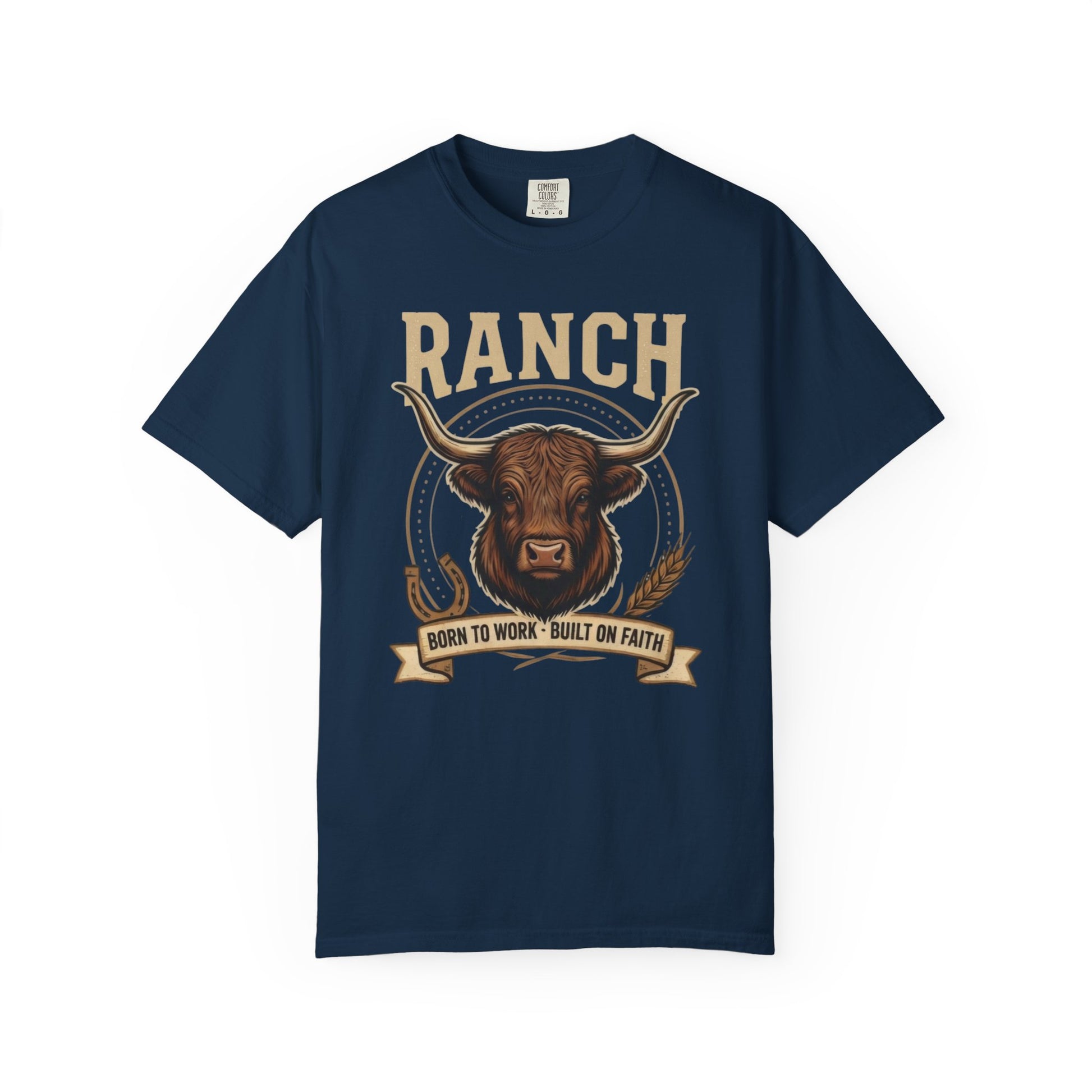 Men's longhorn bull Ranch Tee - Ranch