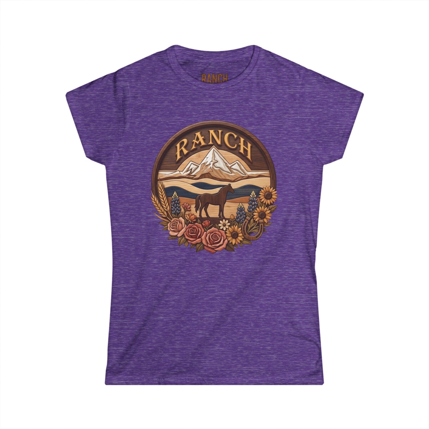 Women's mountain flowers Ranch Tee - Ranch