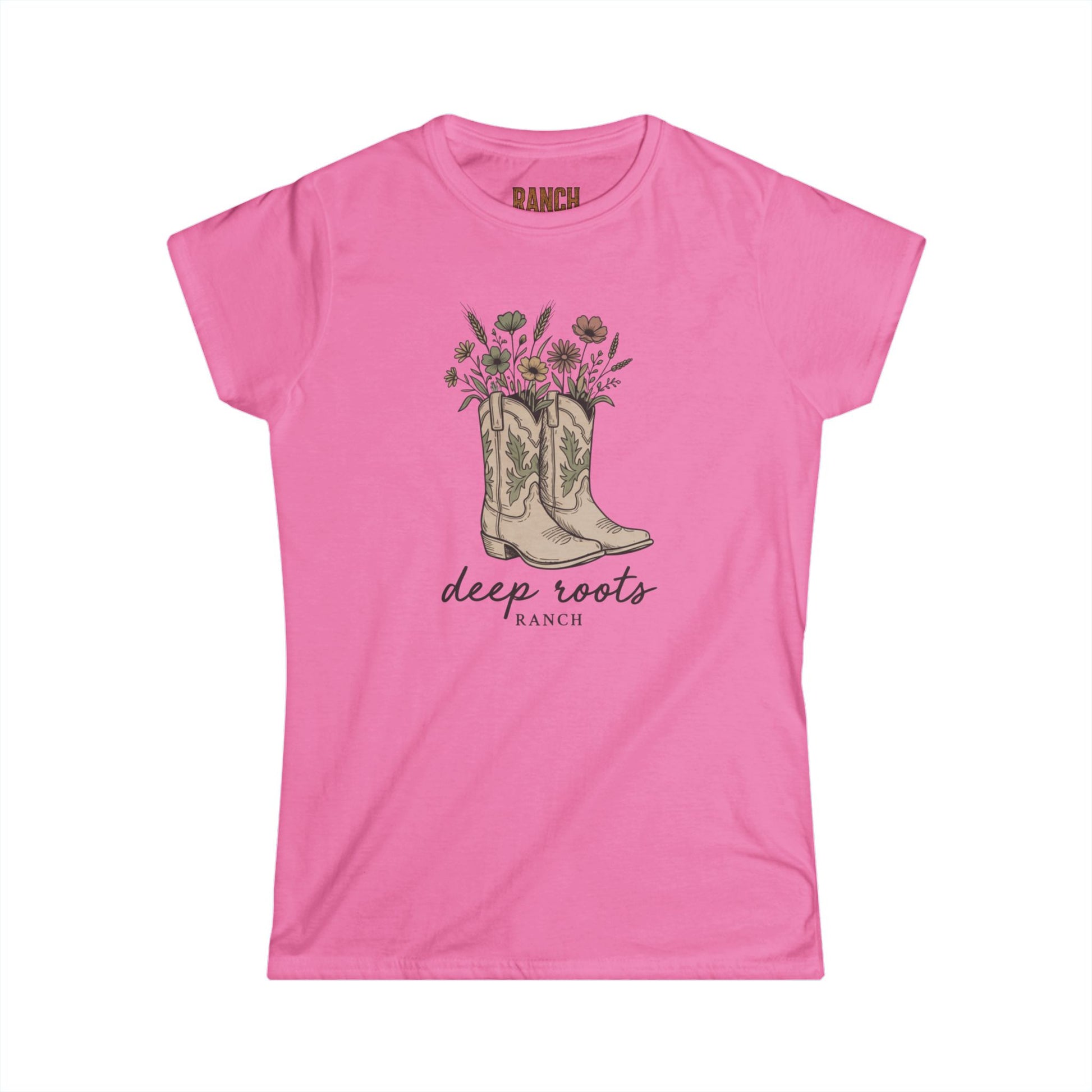 Women's flower boots Ranch Tee - Ranch