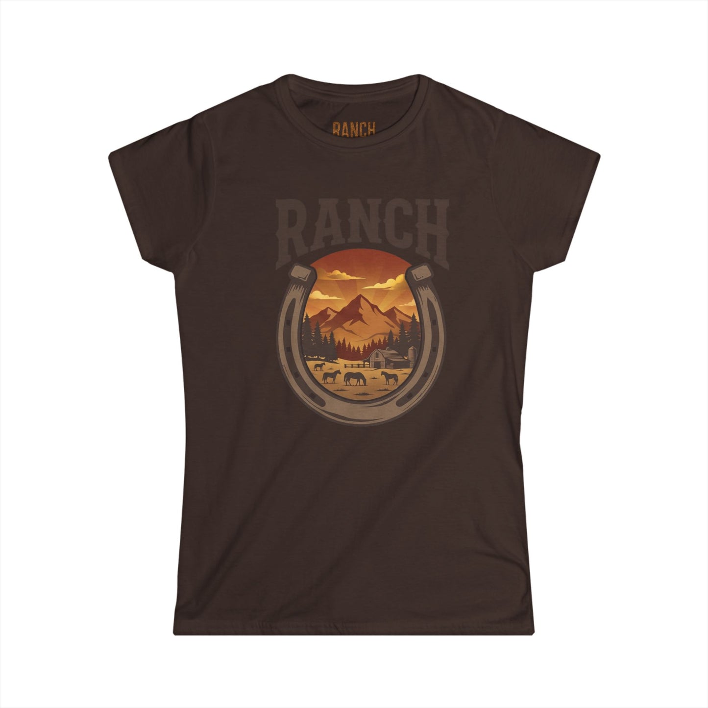 Women's horseshoe Ranch Tee - Ranch
