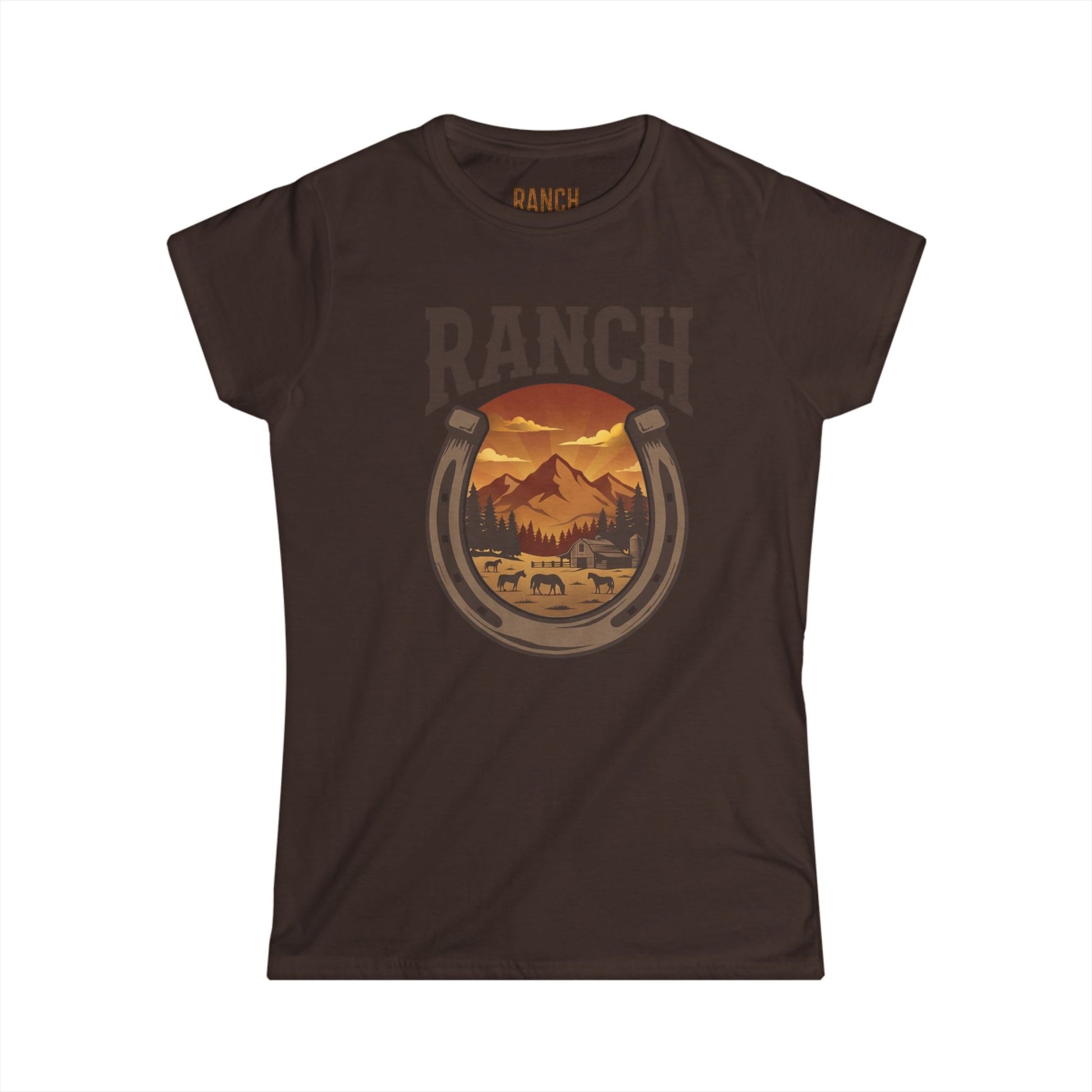 Women's horseshoe Ranch Tee - Ranch