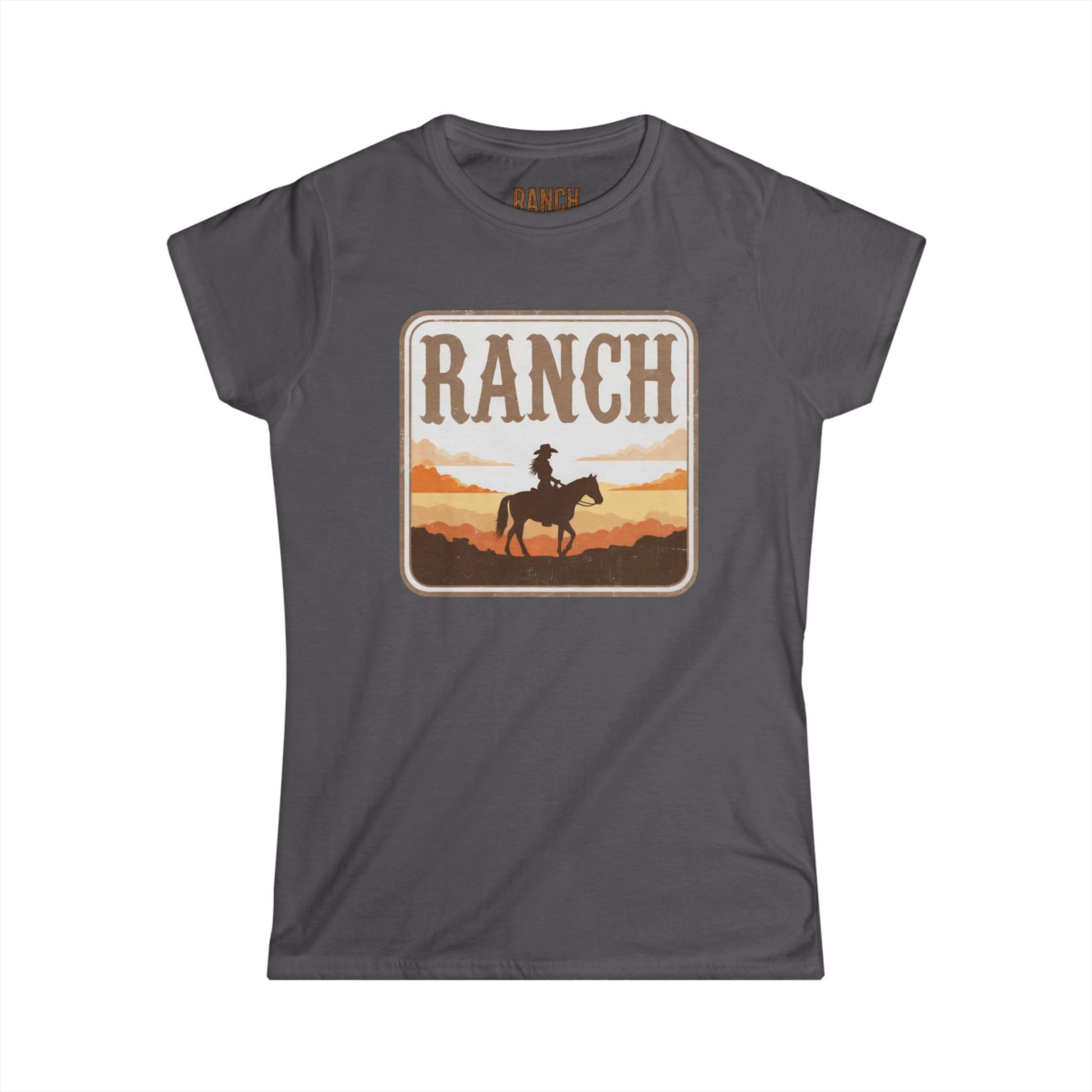 Women's cowgirl and horse Ranch Tee - Ranch