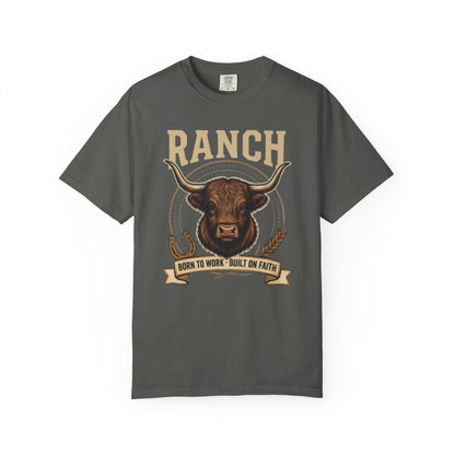 Men's longhorn bull Ranch Tee - Ranch