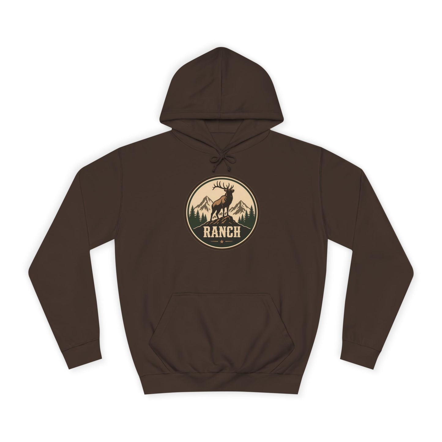 Rugged Western Elk Hoodie