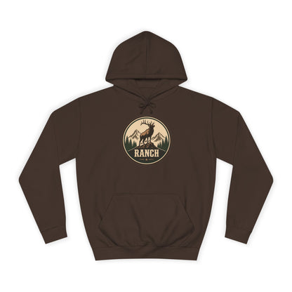 Rugged Western Elk Hoodie