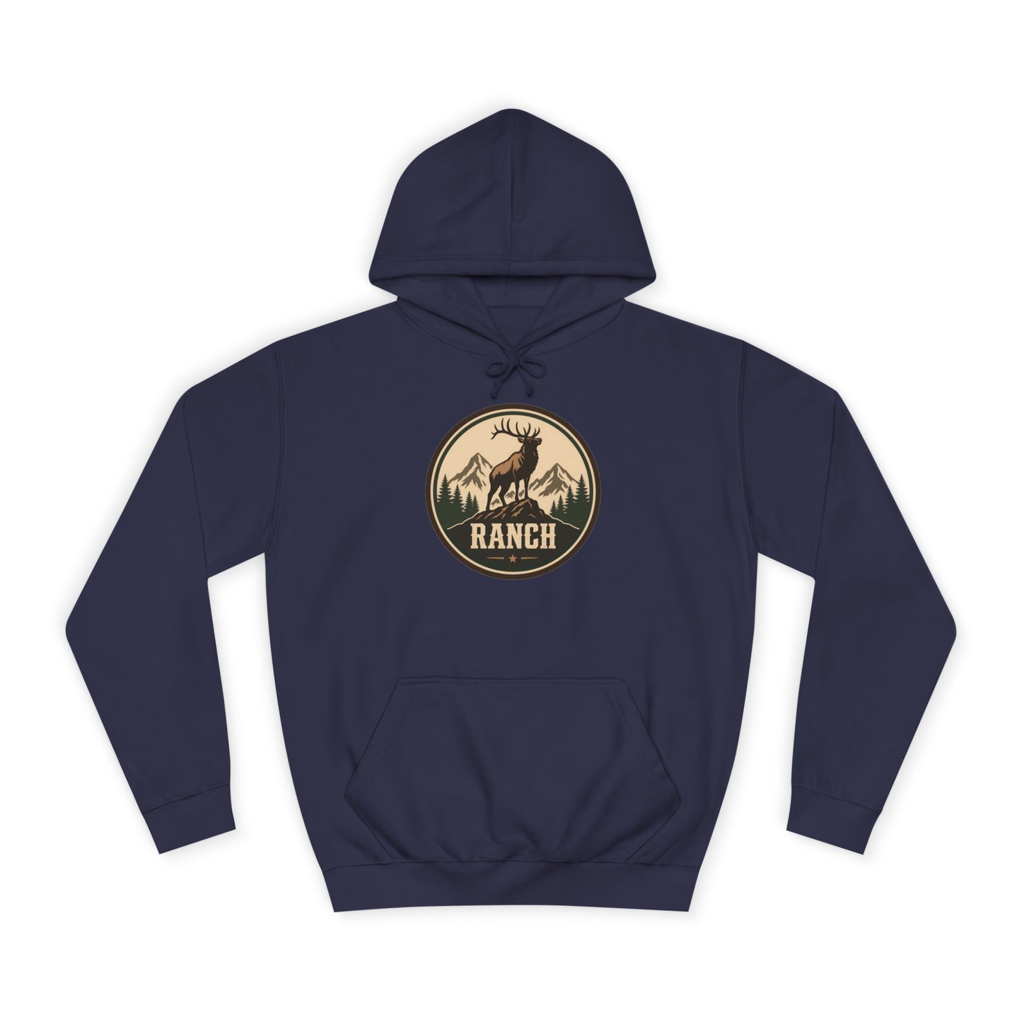 Rugged Western Elk Hoodie