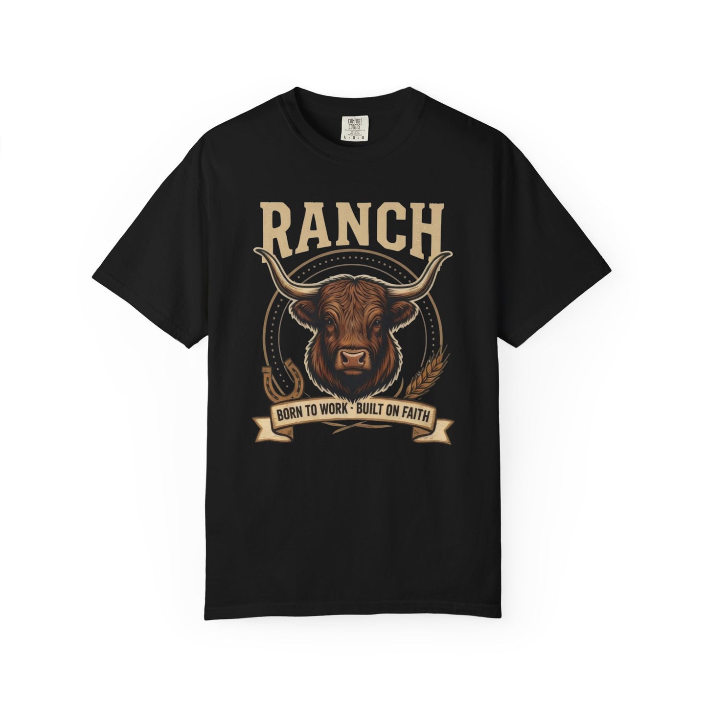 Men's longhorn bull Ranch Tee - Ranch