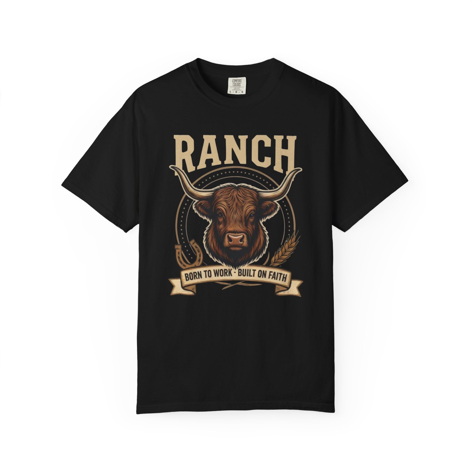 Men's longhorn bull Ranch Tee - Ranch