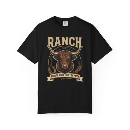 Men's longhorn bull Ranch Tee - Ranch