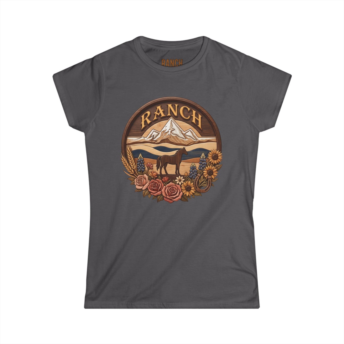 Women's mountain flowers Ranch Tee - Ranch