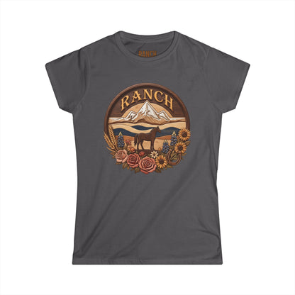 Women's mountain flowers Ranch Tee - Ranch
