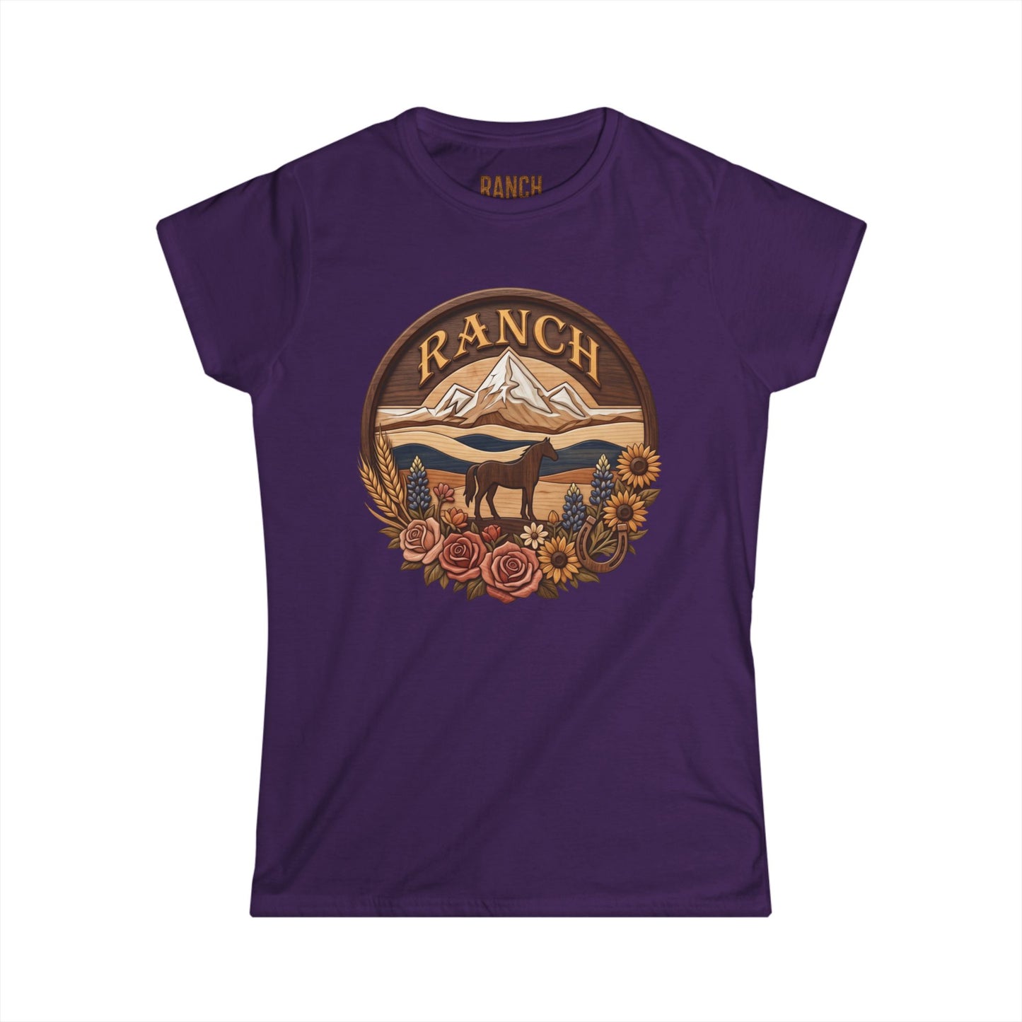 Women's mountain flowers Ranch Tee - Ranch
