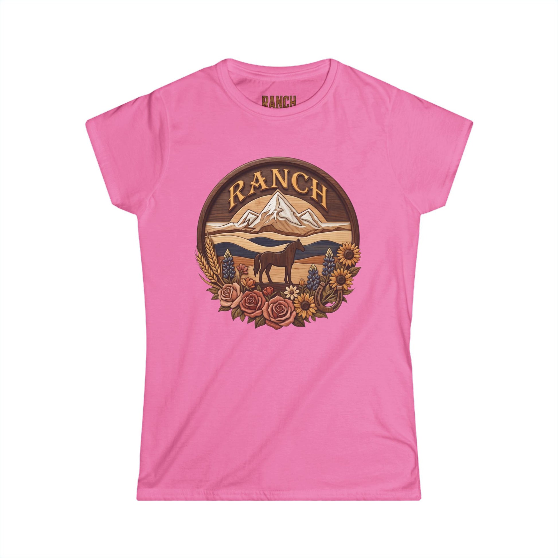 Women's mountain flowers Ranch Tee - Ranch
