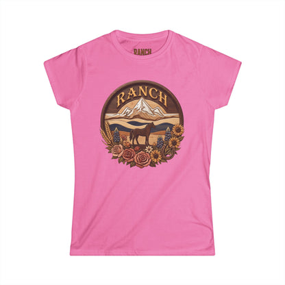 Women's mountain flowers Ranch Tee - Ranch