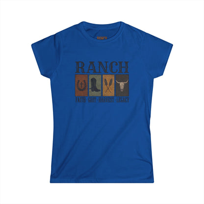 Women's Faith.Grit.Harvest.Legacy Ranch Tee - Ranch