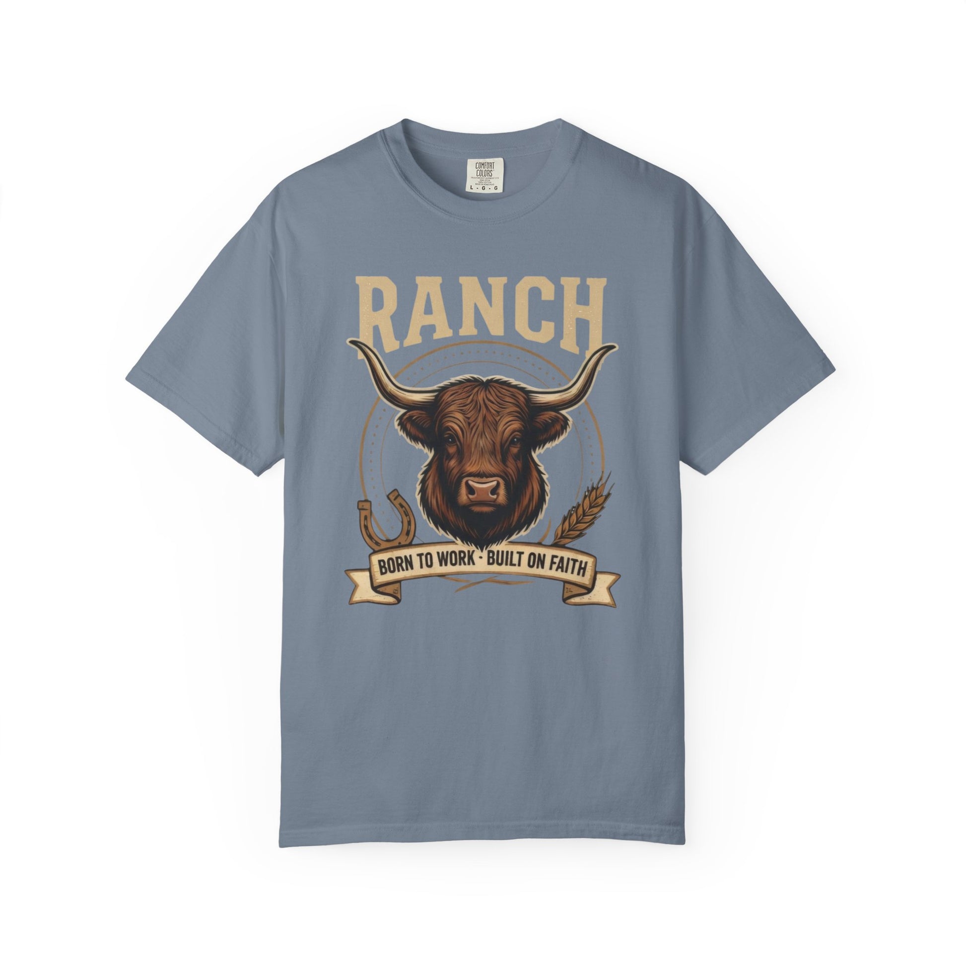 Men's longhorn bull Ranch Tee - Ranch