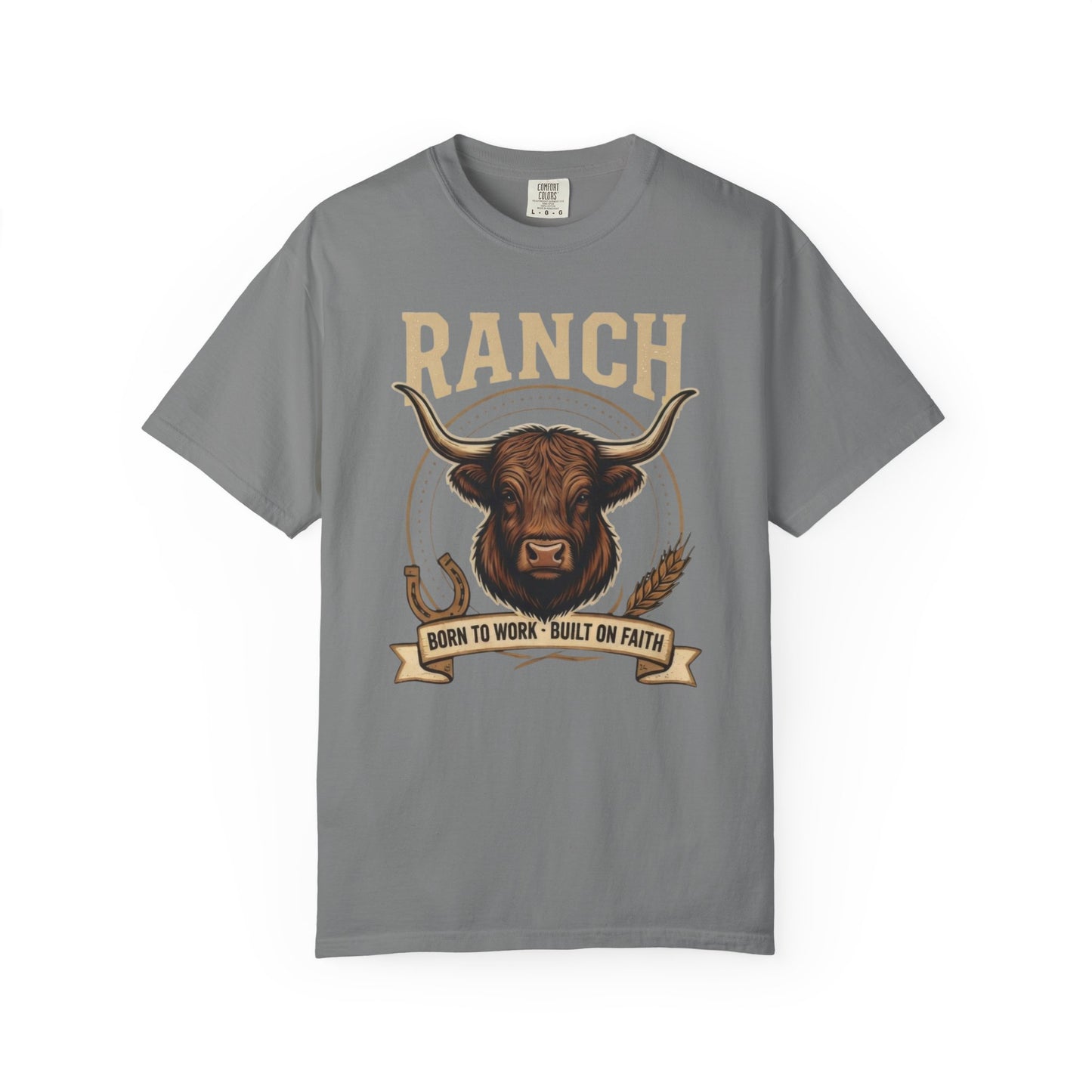 Men's longhorn bull Ranch Tee - Ranch
