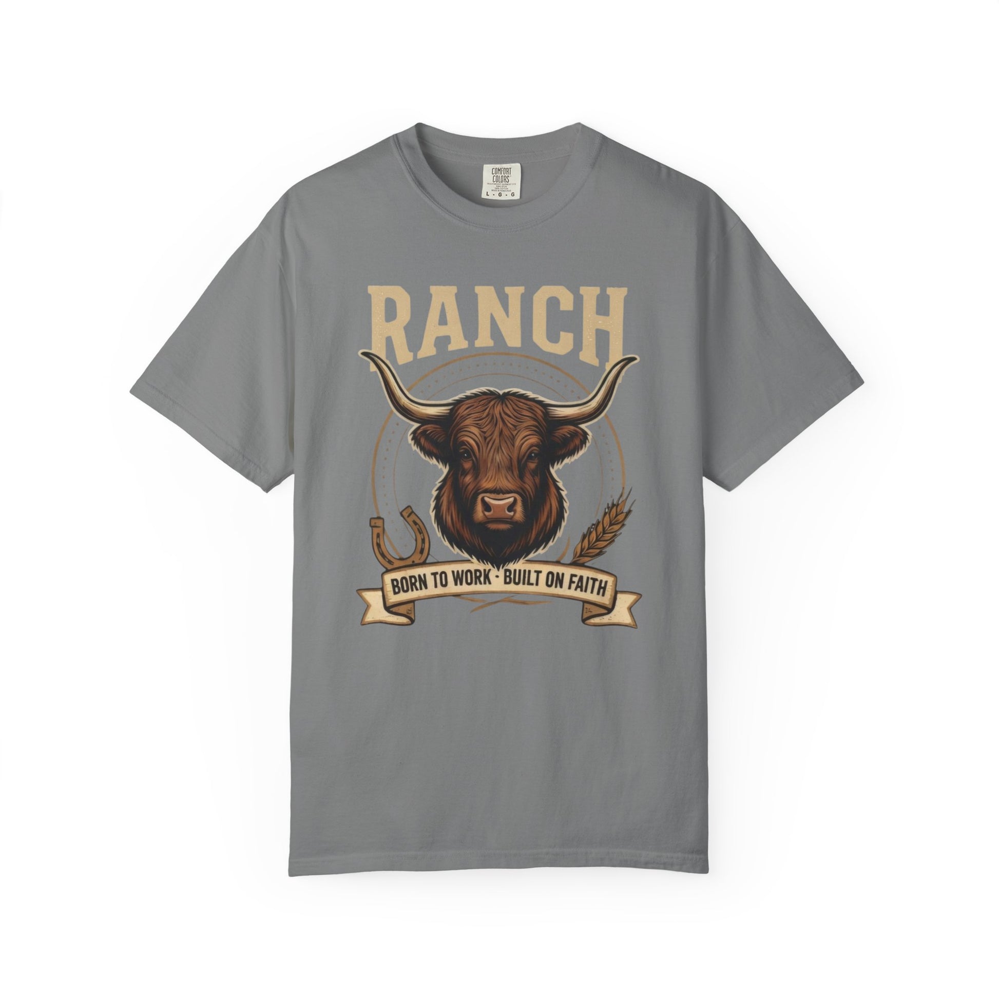 Men's longhorn bull Ranch Tee - Ranch