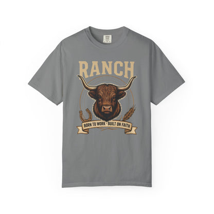 Men's longhorn bull Ranch Tee - Ranch