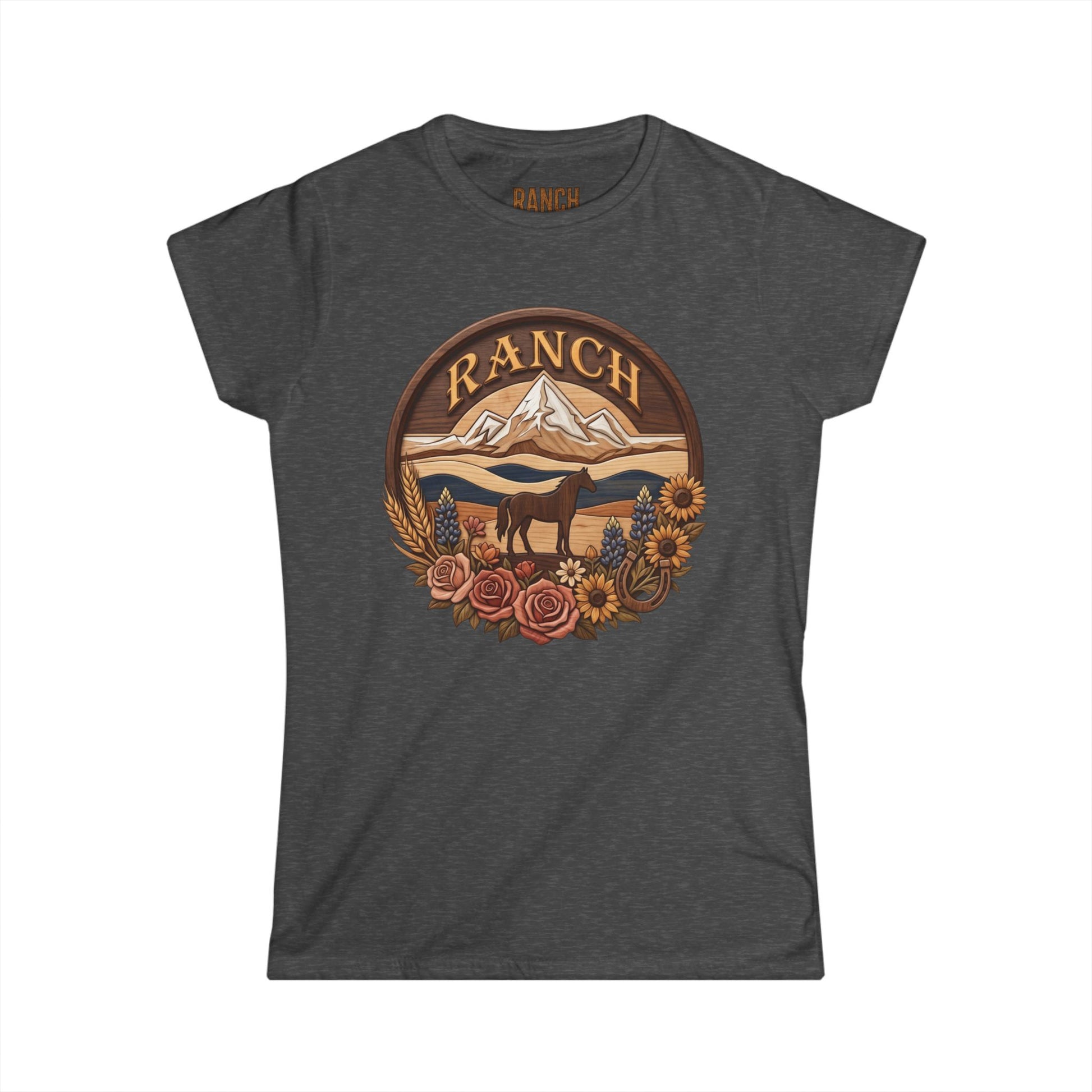 Women's mountain flowers Ranch Tee - Ranch