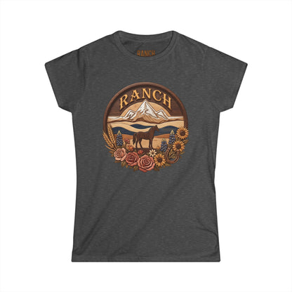 Women's mountain flowers Ranch Tee - Ranch