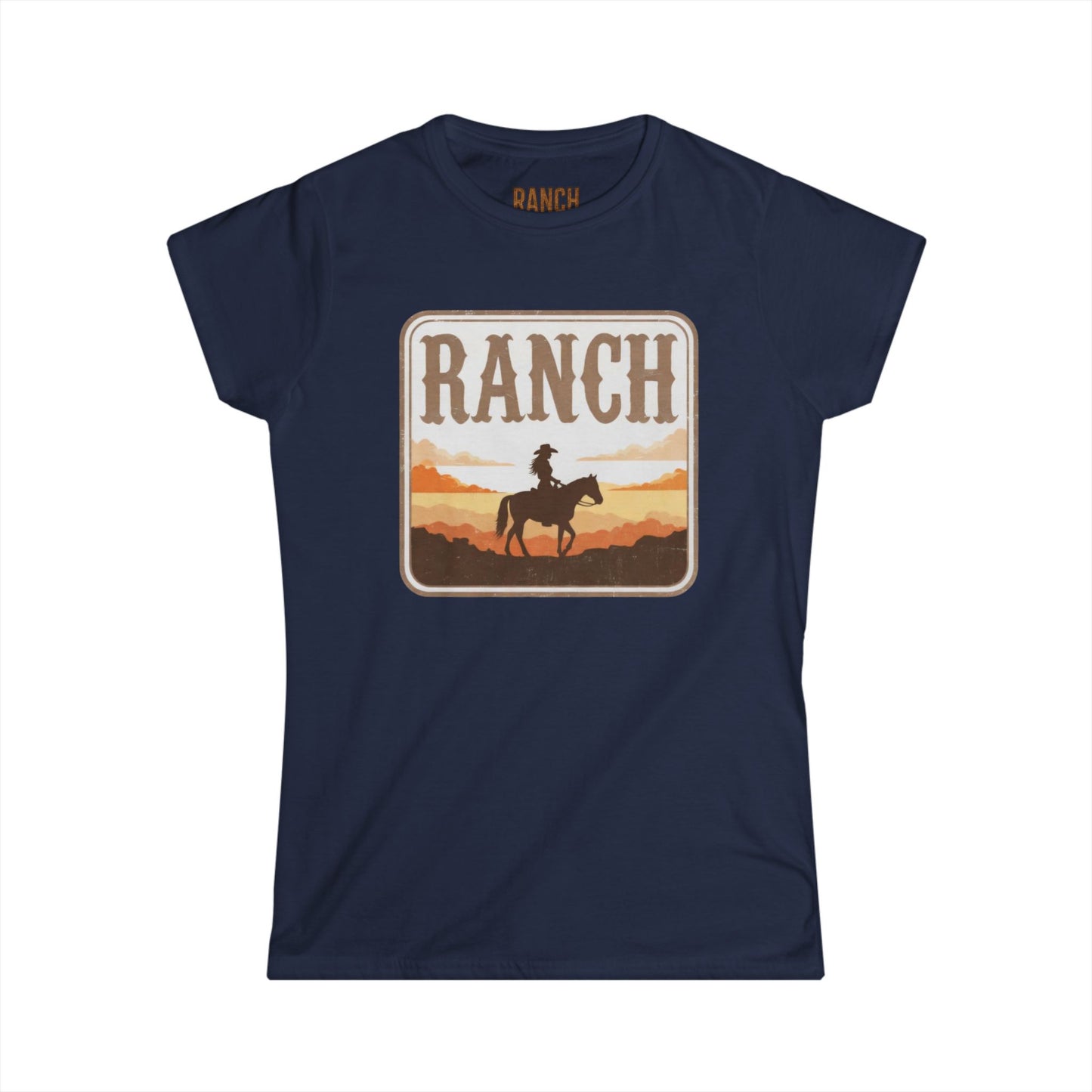 Women's cowgirl and horse Ranch Tee - Ranch