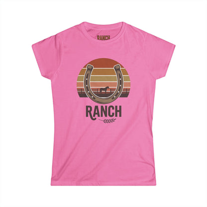 Women's horseshoe Ranch Tee - Ranch