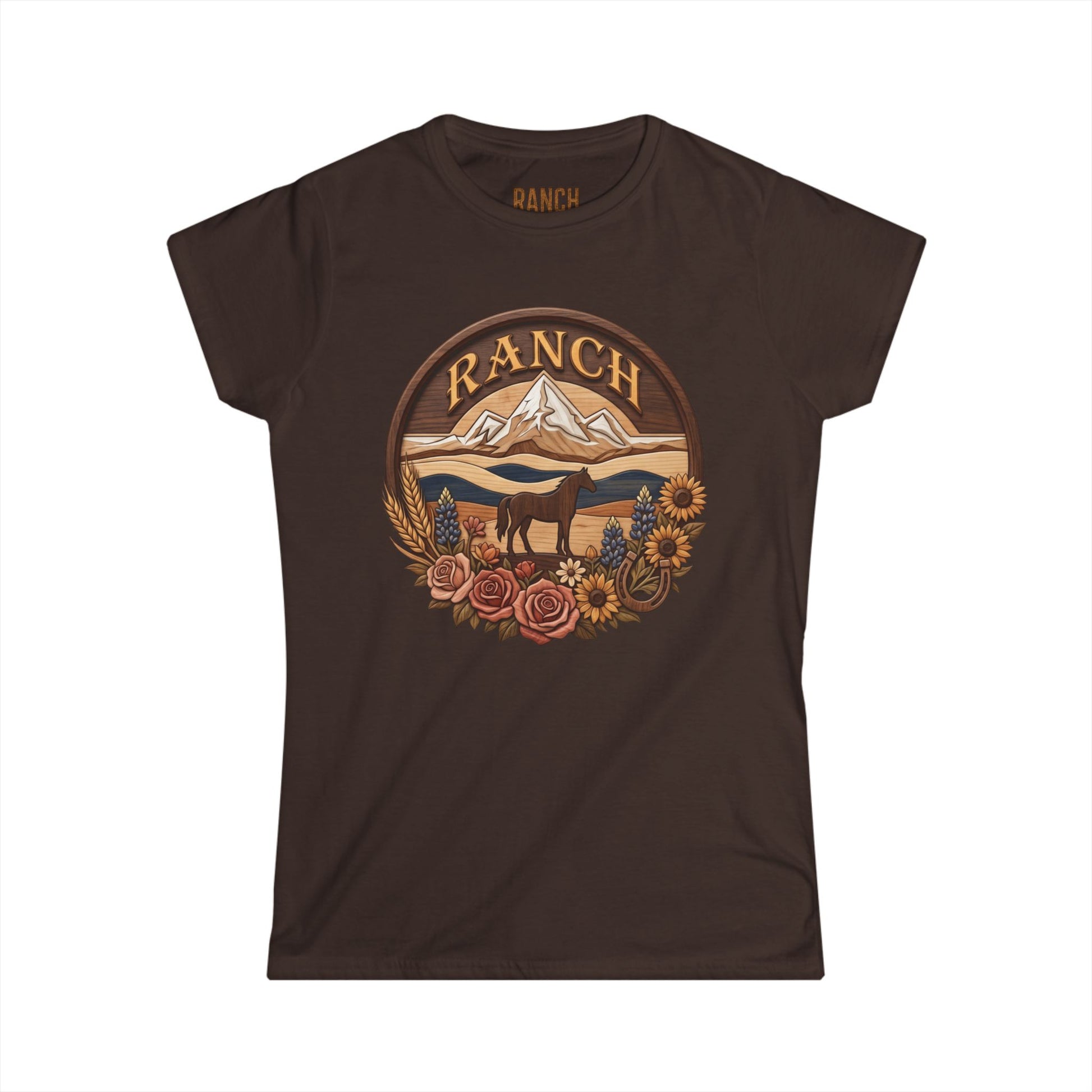 Women's mountain flowers Ranch Tee - Ranch