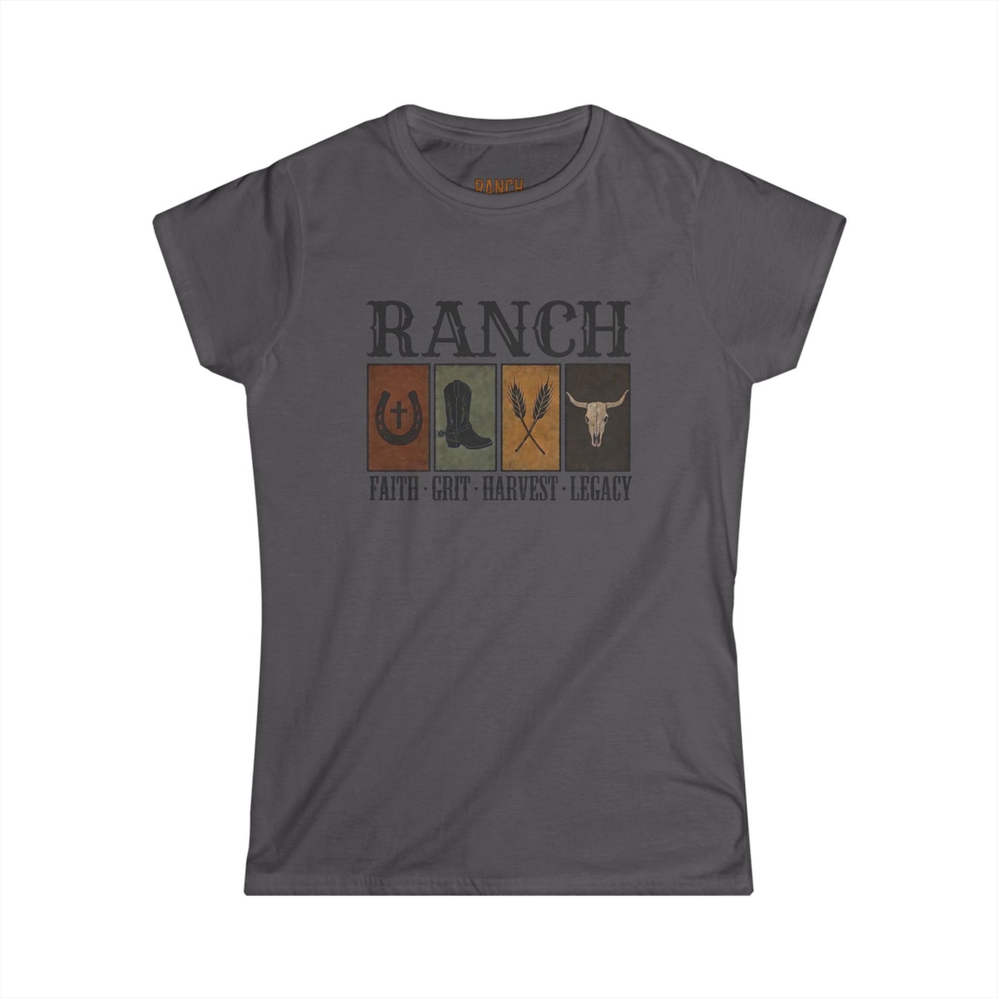 Women's Faith.Grit.Harvest.Legacy Ranch Tee - Ranch
