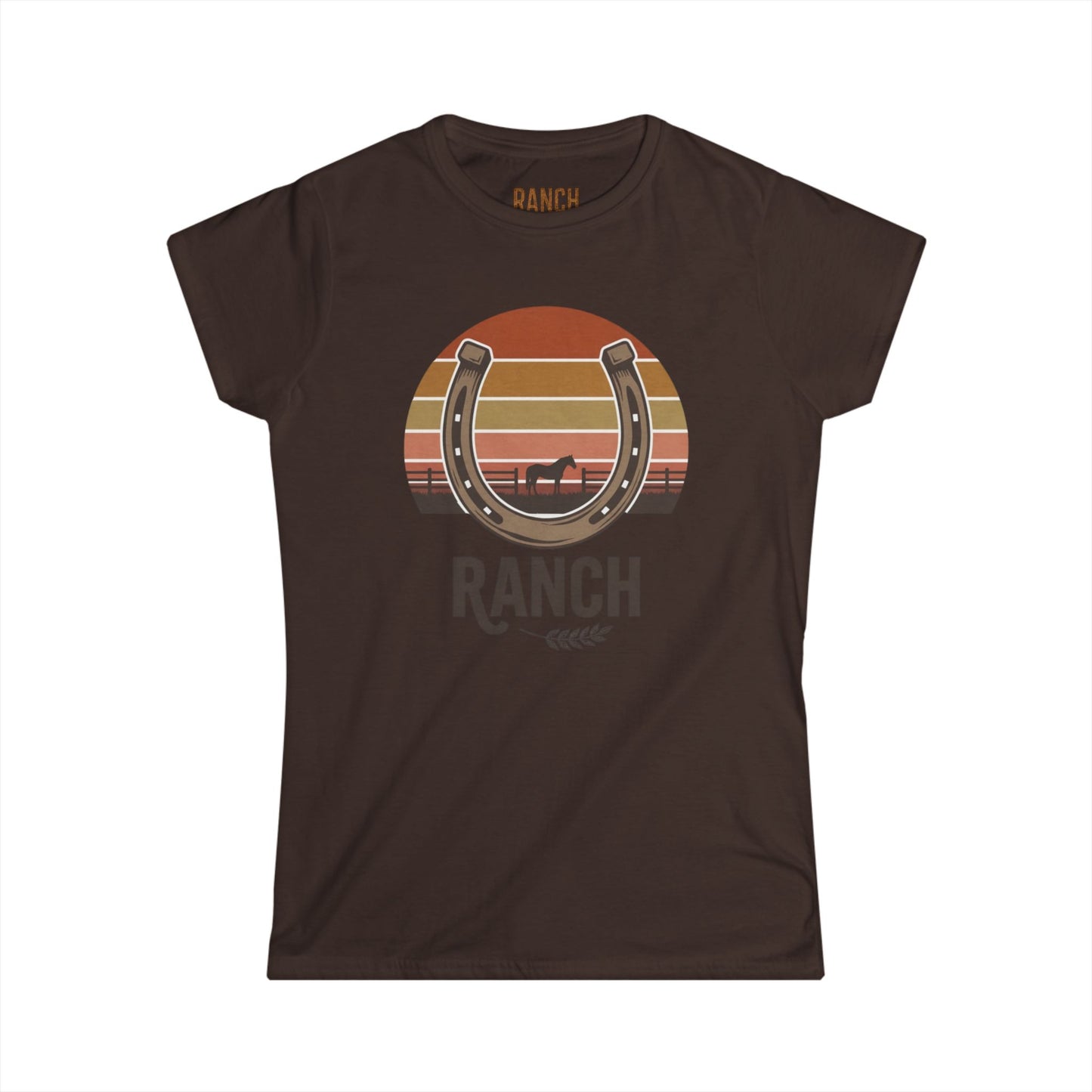 Women's horseshoe Ranch Tee - Ranch